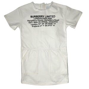 Burberry Viola Denim Shift Dress Size 8Y
